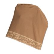 Poncho met logo Moschino , Brown , Dames