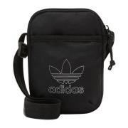 Zwarte Festival Duffel Tas Adidas Originals , Black , Heren