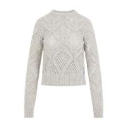 Neutrale Melange Narvel Sweater Sportmax , Gray , Dames