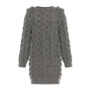 Jurk met ruches Moschino , Gray , Dames