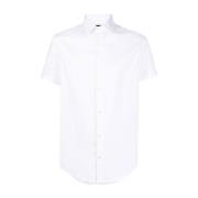 Witte Katoenen Klassieke Kraag Shirt Emporio Armani , White , Heren