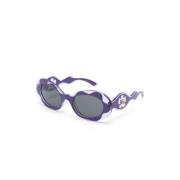 Paarse Zonnebril met Originele Hoes Dolce & Gabbana , Purple , Unisex