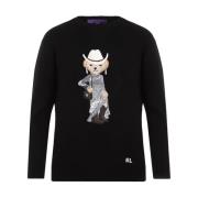 Zwarte Cashmere Trui Western Beer Ralph Lauren , Black , Dames