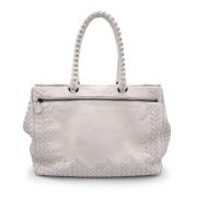 Pre-owned Leather handbags Bottega Veneta Vintage , White , Dames