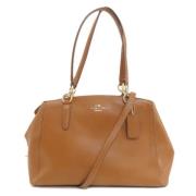 Pre-owned Leather handbags Coach Pre-owned , Brown , Dames