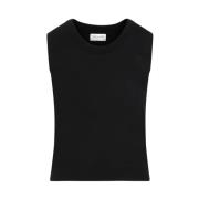 Zwarte wollen tanktop Saint Laurent , Black , Dames