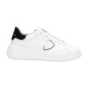 Witte Leren Sneakers Aw23 Philippe Model , White , Dames