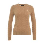 Bruine Gebreide Kleding Aw24 Handwas Ralph Lauren , Brown , Dames