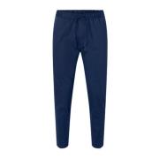 Stretch Sateen Jogger Broek Calvin Klein , Blue , Heren