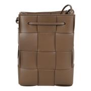 Taupe Grey-Gold Handtas Bottega Veneta , Brown , Dames