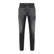 Jeans Tody Biker Dsquared2 , Black , Heren