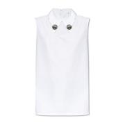 Mouwloos shirt Jil Sander , White , Dames