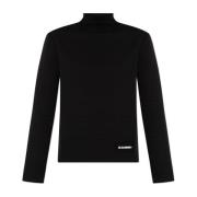 Top met logo Jil Sander , Black , Dames