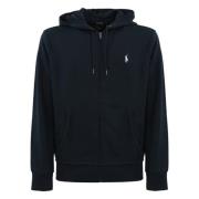 Katoen Zip Hoodie Sweater Ralph Lauren , Blue , Heren