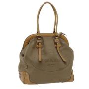 Pre-owned Canvas totes Prada Vintage , Beige , Dames