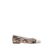 Ballerina's van slangenprint leer Parallele , Multicolor , Dames