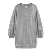 Sweatjurk met Shiny-Optik Motivi , Gray , Dames