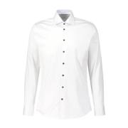 Klassiek Slim Fit Overhemd Fakts , White , Heren