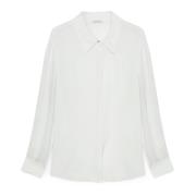 Crepe Viscose Shirt Fiorella Rubino , White , Dames