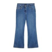 Flare Jeans met Franjezoom Fiorella Rubino , Blue , Dames