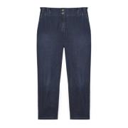 Donkerblauwe Balloon Jeans lo Fiorella Rubino , Blue , Dames