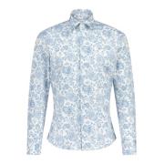 Slim-Fit Paisley Overhemd Fakts , White , Heren