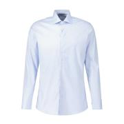 Klassiek Slim Fit Overhemd Fakts , Blue , Heren