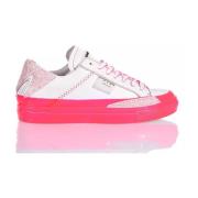 Witte Roze Sneakers Handgemaakt Italië Mimanera , Multicolor , Unisex