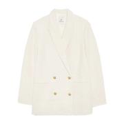 Elegante Jasmine Blazer in Ivory Anine Bing , Beige , Dames