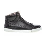 Zwarte leren hoge sneakers Gabor , Black , Dames