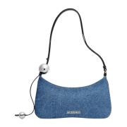 Blauwe Denim Le Bisou Perle Tas Jacquemus , Blue , Unisex