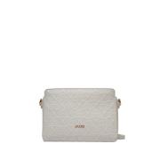 Beige Crossbody Tas met Gouden Details Liu Jo , Beige , Dames