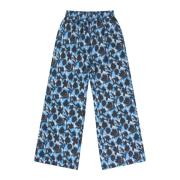 Blauwe Zijden Wijde Pijp Broek Munthe , Multicolor , Dames