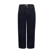 Blauwe Jeans met Bordeaux Voering Odeeh , Blue , Dames