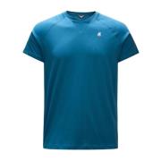 Korte Mouw T-shirt K-Way , Blue , Heren