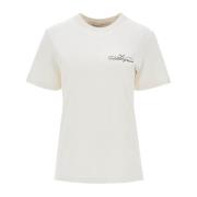 Sterrenprint T-shirt Golden Goose , White , Dames