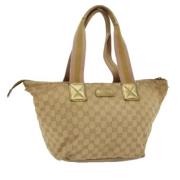 Pre-owned Canvas totes Gucci Vintage , Brown , Dames