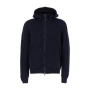 Full Zip Sweaters Tagliatore , Blue , Heren