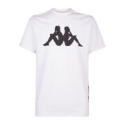 Korte Mouw T-shirt Kappa , White , Heren