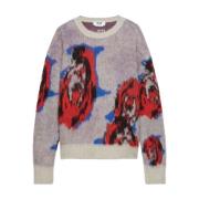 Grijze Sweater Collectie Msgm , Multicolor , Heren