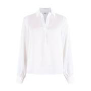 Elegante Blouse met Lange Mouwen Anna Van Toor , White , Dames