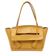 Pre-owned Leather totes Bottega Veneta Vintage , Yellow , Dames