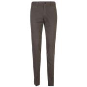 Duifgrijze Katoenen Broek Regular Fit Incotex , Gray , Heren