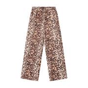 Luipaard Twill Broek Alix The Label , Brown , Dames