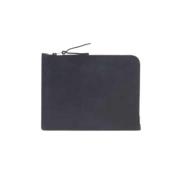 Blauw Leren iPad Hoes met Rits Bleu de Chauffe , Blue , Unisex