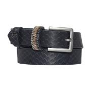 Leren Riem Gustav , Blue , Dames