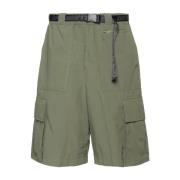 Groene Shorts Ss22 Elastische Taille Off White , Green , Heren