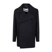 Navy Boxy Fit Peacoat Jil Sander , Blue , Heren