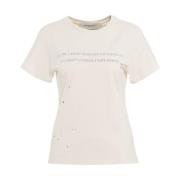 Witte T-shirts & Polos Aw24 Golden Goose , White , Dames