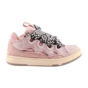 Iconische Crub Suède Leren Sneakers Lanvin , Pink , Dames